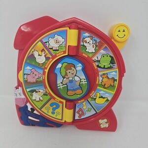 Fisher Price See N Say The Farmer Says Little People Barnyard Farm Animal Sounds